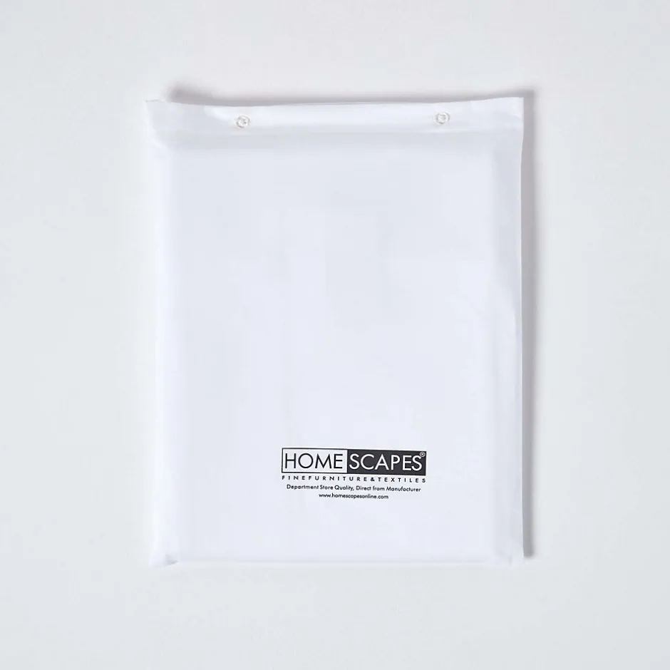 Homescapes Drap plat en satin de coton égyptien 1000 fils blanc, 240x300 cm -