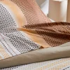Tradilinge Drap plat esprit géométrique en coton (280x310 cm - Cuivre) Hot