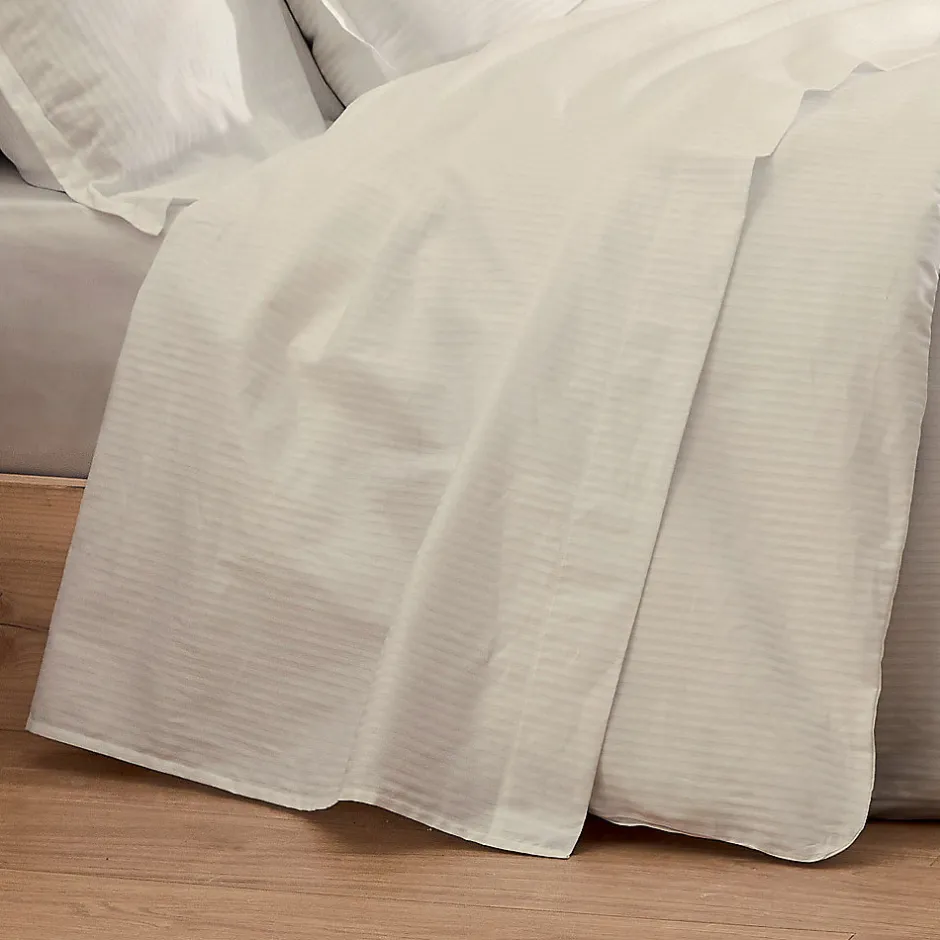 Tradilinge Drap plat esprit grand hôtel (280x325 cm - Sable)