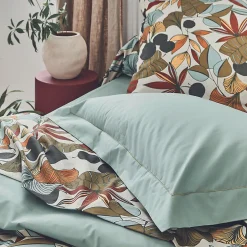 Tradilinge Drap plat esprit nature (280x325 cm - Vert)