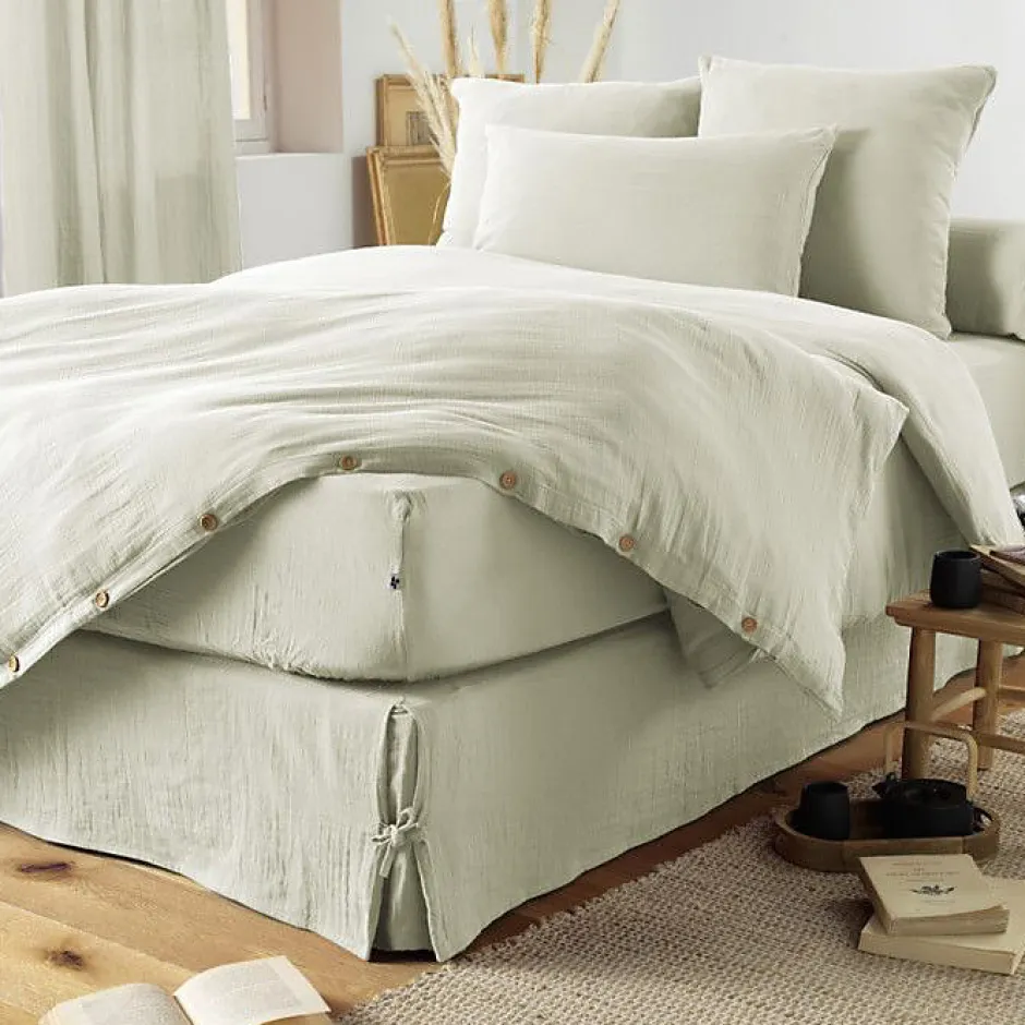 L'Effet Papillon Drap plat Gaïa vert d eau 270 x 300 cm Online