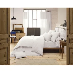 L'Effet Papillon Drap plat "Gaïa" toutes dimensions "Gaze de Coton" - Gaïa Chantilly - 240 x 300 cm pour lit 2 places