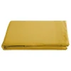 Vent Du Sud Drap plat Palace pur coton teint lavé, 63 fils/cm² - Palace Curry - 240 x 290 cm pour lit 2 places