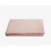 Vent Du Sud Drap plat Palace pur coton teint lavé, 63 fils/cm² - Palace Rose - 240 x 290 cm pour lit 2 places Discount