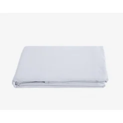 Vent Du Sud Drap plat Palace pur coton teint lavé, 63 fils/cm² - Palace Neige - 240 x 290 cm pour lit 2 places