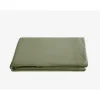 Vent Du Sud Drap plat Palace pur coton teint lavé, 63 fils/cm² - Palace Sauge - 240 x 290 cm pour lit 2 places Online