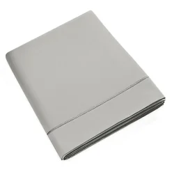 Coton Pur Drap plat percale de coton peigné "Julian" toutes dimensions - Julian Perle - 180 x 290 cm pour lit 1 place