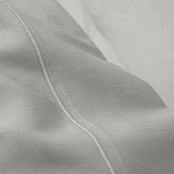 Coton Pur Drap plat percale de coton peigné "Julian" toutes dimensions - Julian Perle - 180 x 290 cm pour lit 1 place