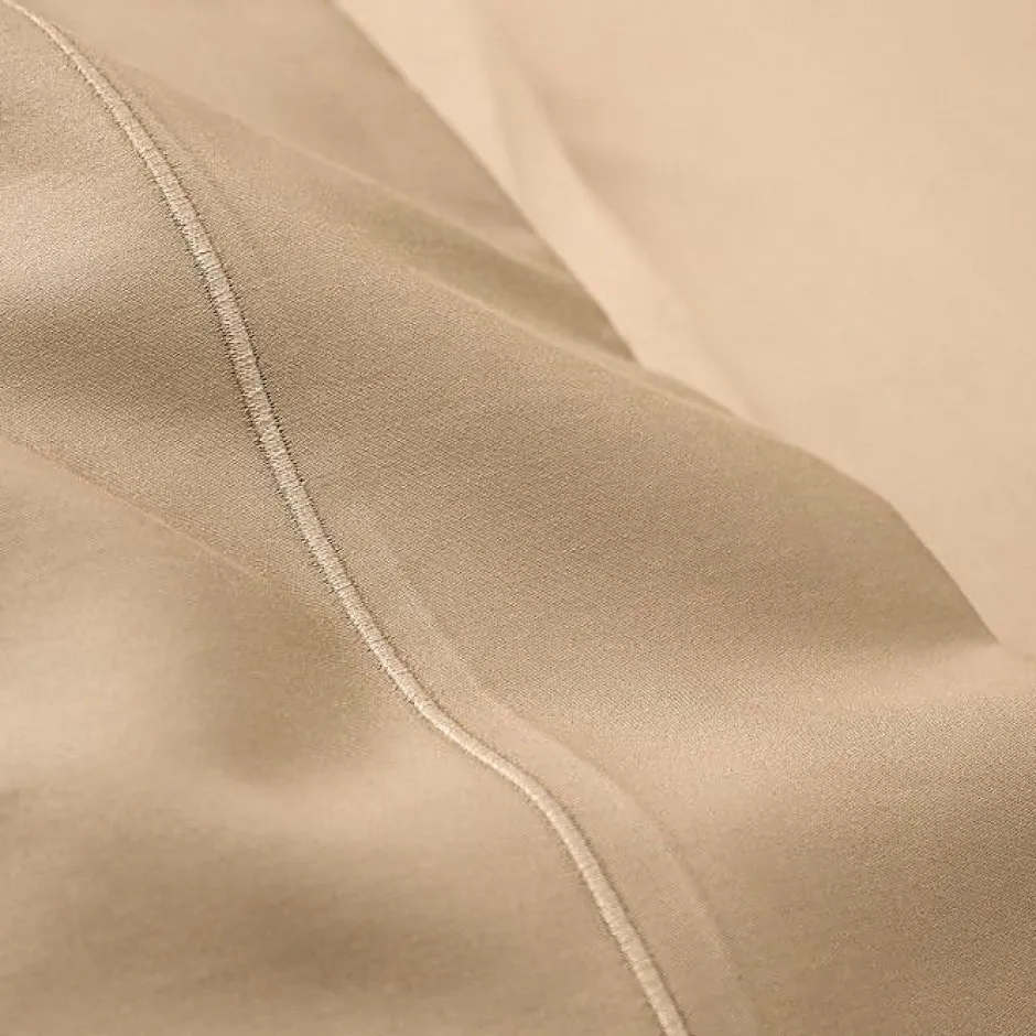 Coton Pur Drap plat percale de coton peigné "Julian" toutes dimensions - Julian Lin - 180 x 290 cm pour lit 1 place