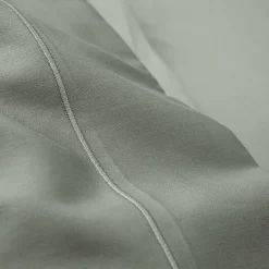 Coton Pur Drap plat percale de coton peigné "Julian" toutes dimensions - Julian Ardoise - 180 x 290 cm pour lit 1 place Discount