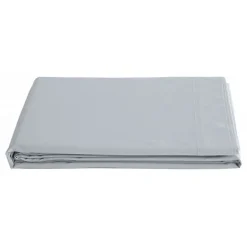 Vent Du Sud Drap plat percale pur coton peigné longues fibres 80 fils/cm² - Neige - 240 x 300 cm pour lit 2 places