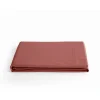 Vent Du Sud Drap plat percale pur coton peigné longues fibres 80 fils/cm² - Pêche - 240 x 300 cm pour lit 2 places Clearance