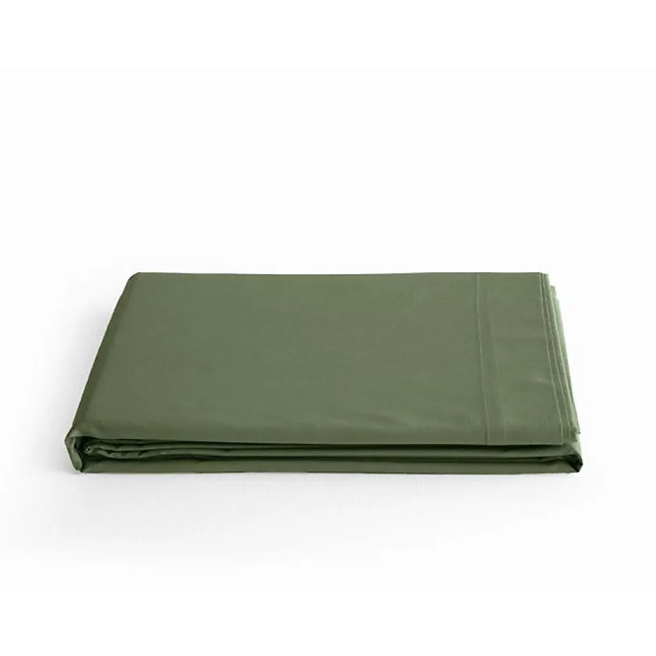 Vent Du Sud Drap plat percale pur coton peigné longues fibres 80 fils/cm² - Mousse - 270 x 300 cm pour lit King size Discount