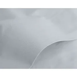 Vent Du Sud Drap plat percale pur coton peigné longues fibres 80 fils/cm² - Neige - 270 x 300 cm pour lit King size