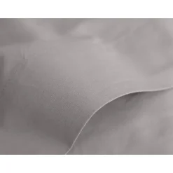 Vent Du Sud Drap plat percale pur coton peigné longues fibres 80 fils/cm² - Cendre - 180 x 290 cm pour lit 1 place Clearance