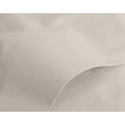 Vent Du Sud Drap plat percale pur coton peigné longues fibres 80 fils/cm² - Ivoire - 180 x 290 cm pour lit 1 place Clearance