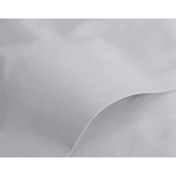 Vent Du Sud Drap plat percale pur coton peigné longues fibres 80 fils/cm² - Perle - 180 x 290 cm pour lit 1 place