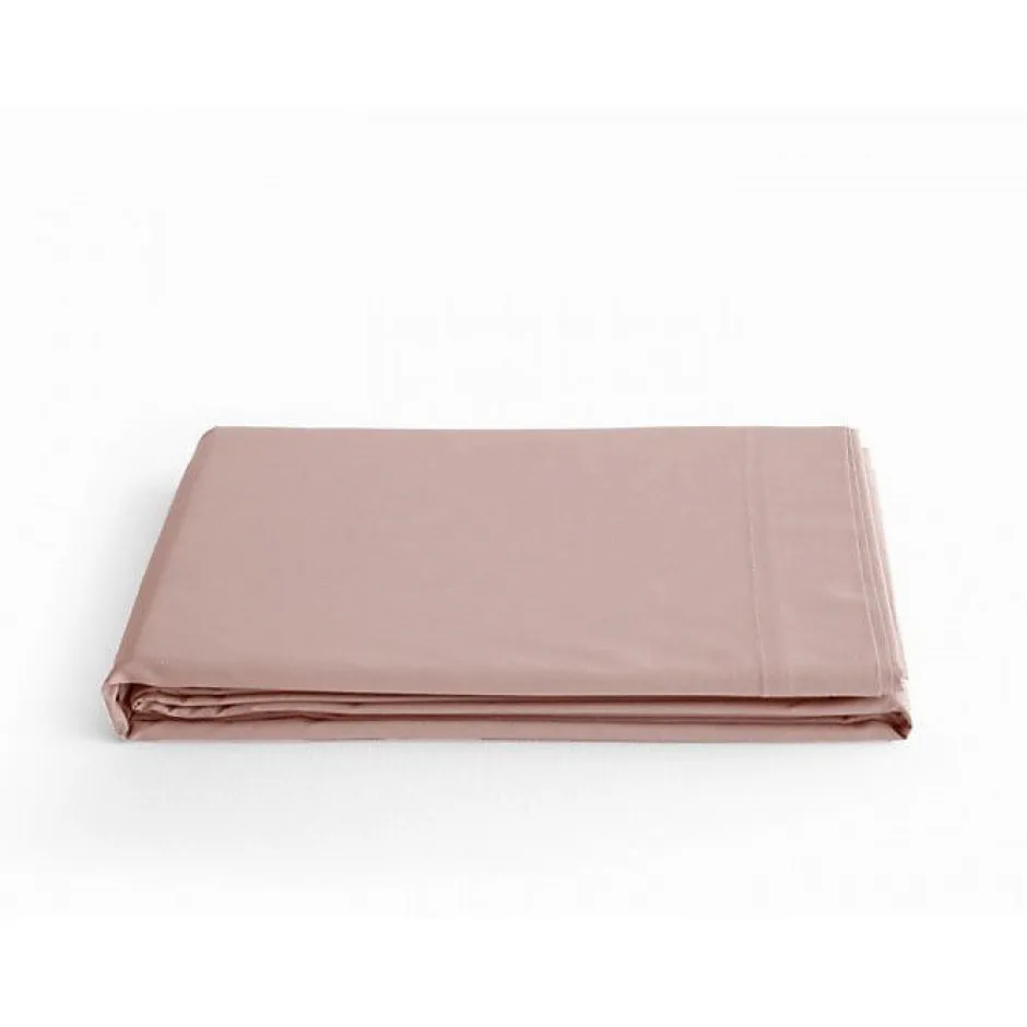 Vent Du Sud Drap plat percale Rose 270 x 300 cm 100% coton