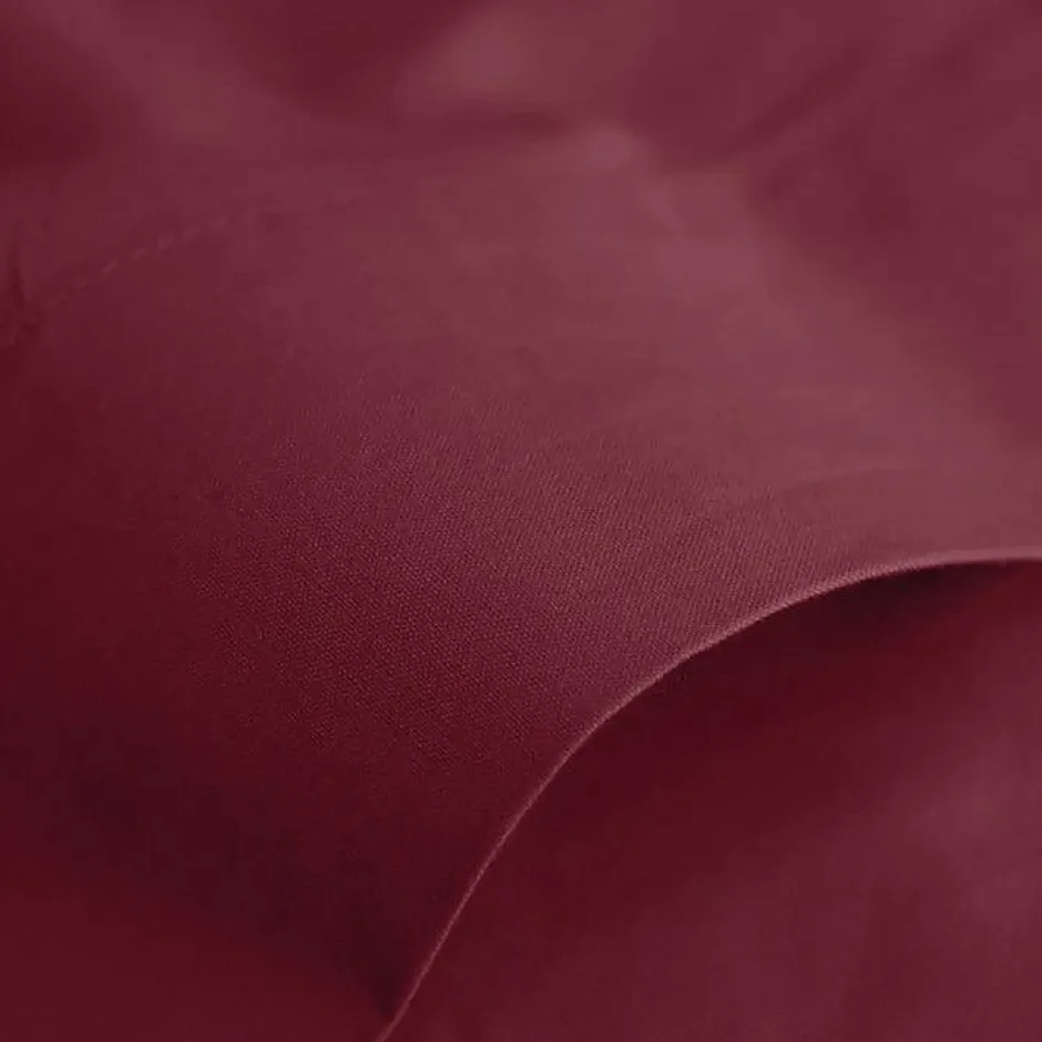 Coton Pur Drap plat Prémium 240 x 300 cm Grenat coton Discount