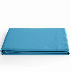 Coton Pur Drap plat Prémium 180x290 Turquoise Clearance