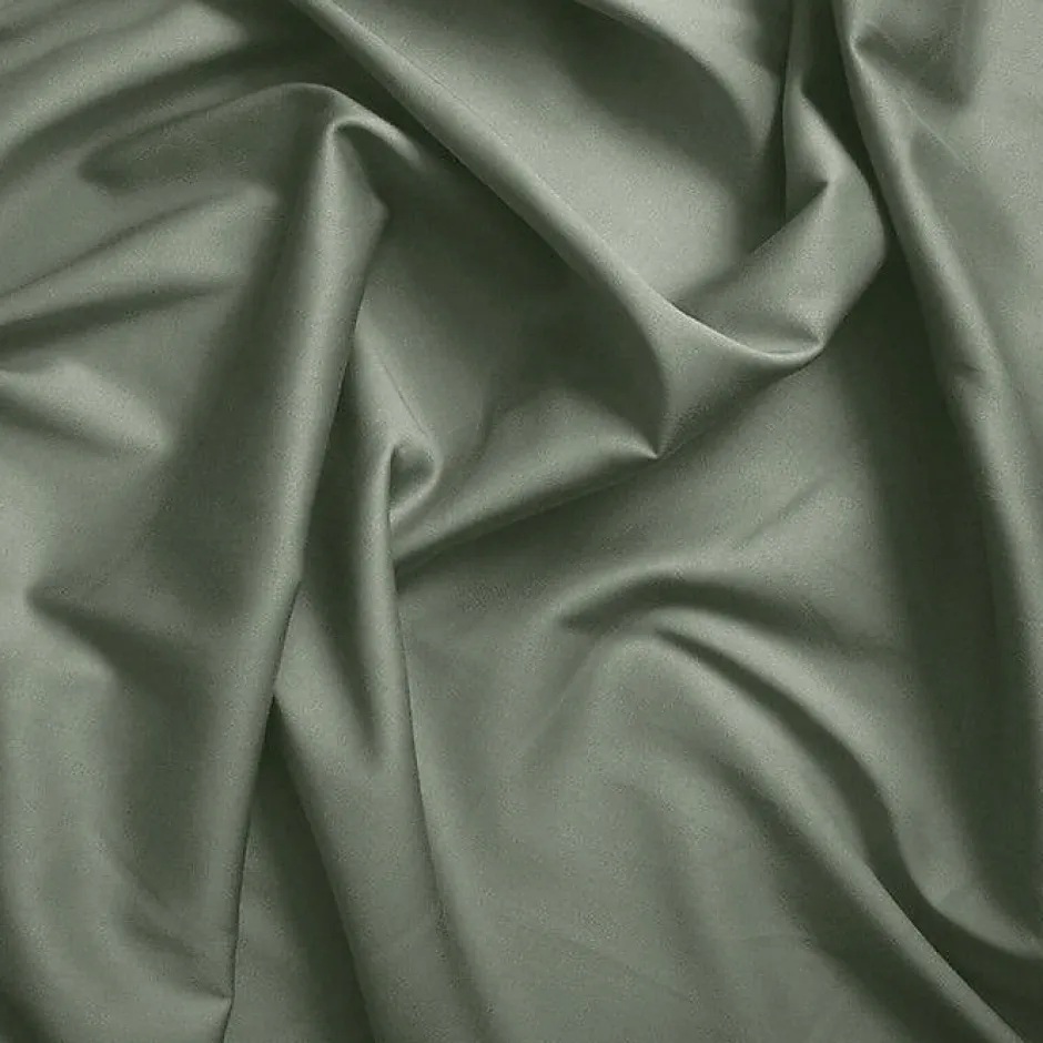 Coton Pur Drap plat Prémium 180x290 cm Vert fonce Sale