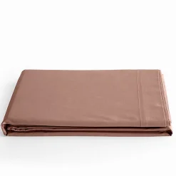 Coton Pur Drap plat Prémium 180x290 cm Vieux Rose New