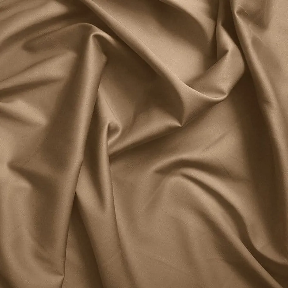 Coton Pur Drap plat Prémium Taupe 180 x 290 cm Best