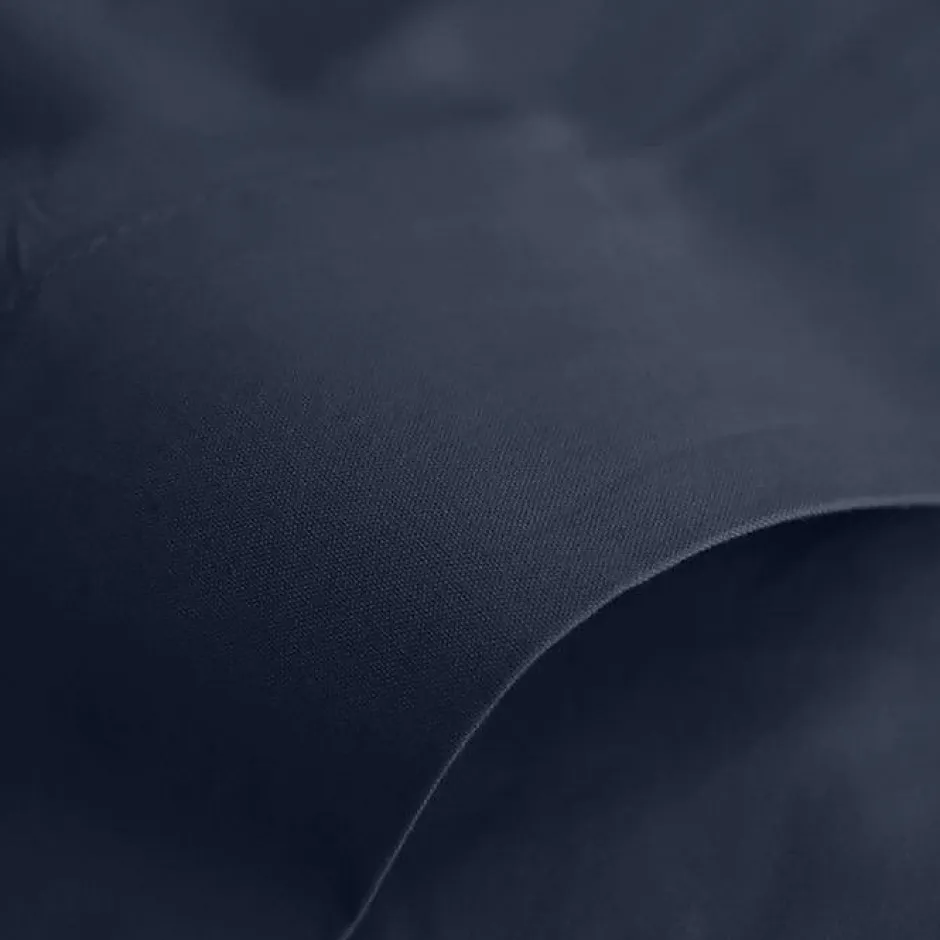 Coton Pur Drap plat Prémium Bleu nuit 180 x 290 cm Discount