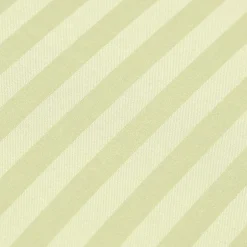 Homescapes Drap plat satin rayé en coton égyptien 330 fils vert sauge, 240x275 cm -