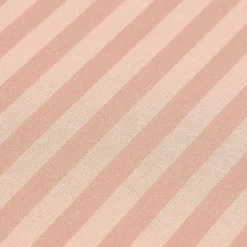 Homescapes Drap plat satin rayé en coton égyptien 330 fils taupe, 270x300 cm -