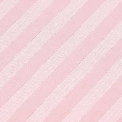 Homescapes Drap plat satin rayé en coton égyptien 330 fils rose, 275x275 cm -