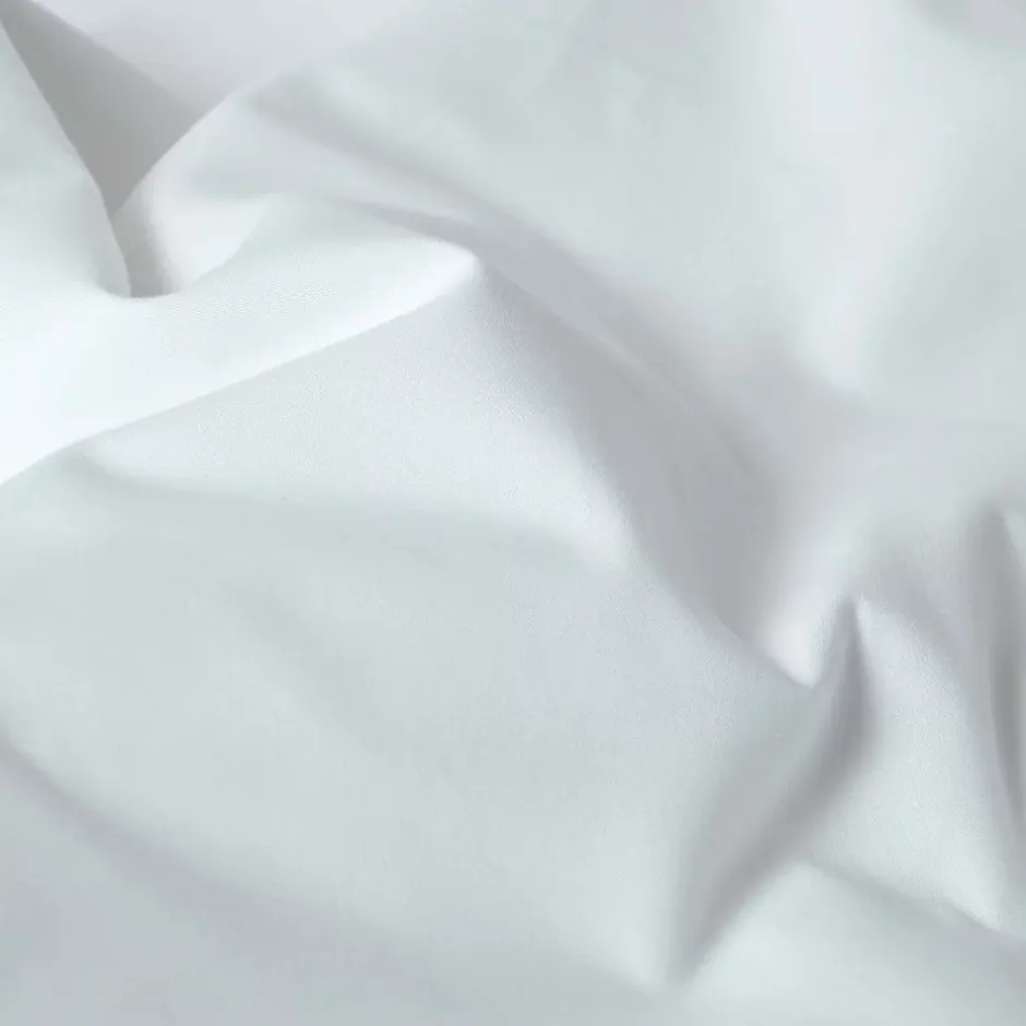 Homescapes Drap plat uni 100 % coton égyptien 200 fils blanc, 240x275 cm - Hot