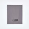 Homescapes Drap plat uni 100 % coton égyptien 200 fils gris foncé, 270x300 cm - Sale