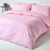 Homescapes Drap plat uni 100 % coton égyptien 200 fils rose, 270x300 cm - Online