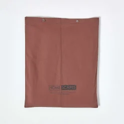 Homescapes Drap plat uni 100 % coton égyptien 200 fils marron chocolat, 240x275 cm -