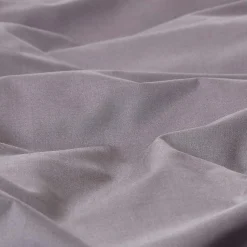 Homescapes Drap plat uni 100 % coton égyptien 200 fils gris foncé, 180x290 cm -