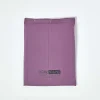 Homescapes Drap plat uni 100 % coton égyptien 200 fils violet, 275x275 cm - Sale