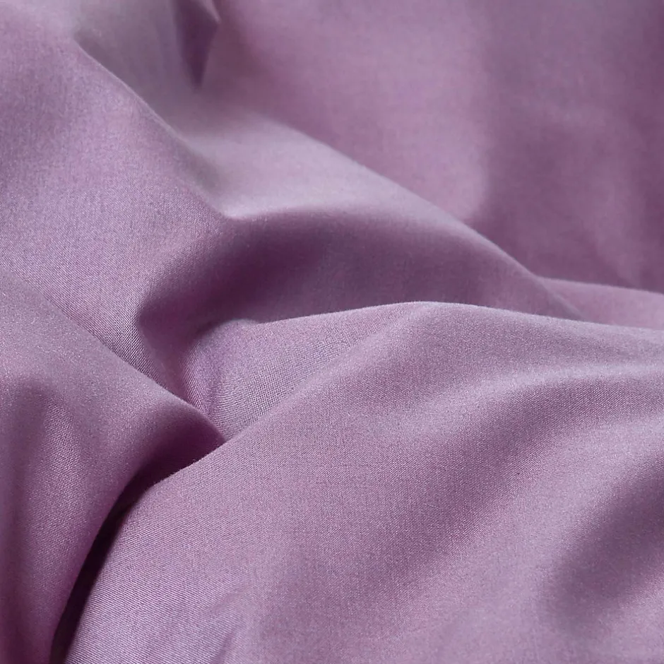 Homescapes Drap plat uni 100 % coton égyptien 200 fils violet, 275x275 cm - Sale