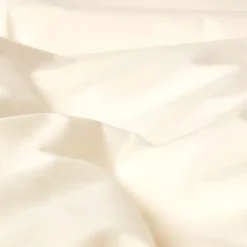 Homescapes Drap plat uni 100 % coton égyptien 200 fils ivoire, 180x290 cm - Hot