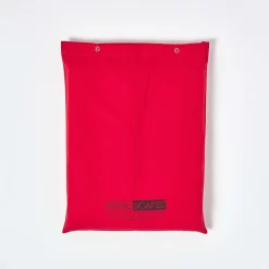 Homescapes Drap plat uni 100 % coton égyptien 200 fils rouge, 180x290 cm -