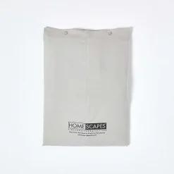 Homescapes Drap plat uni 100 % coton égyptien 200 fils gris argent, 270x300 cm - Clearance