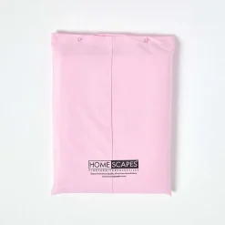 Homescapes Drap plat uni 100 % coton égyptien 200 fils rose, 180x290 cm - Clearance