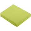 Tradilinge Drap Plat Uni en 100 % Coton (180x290 cm - Vert clair)