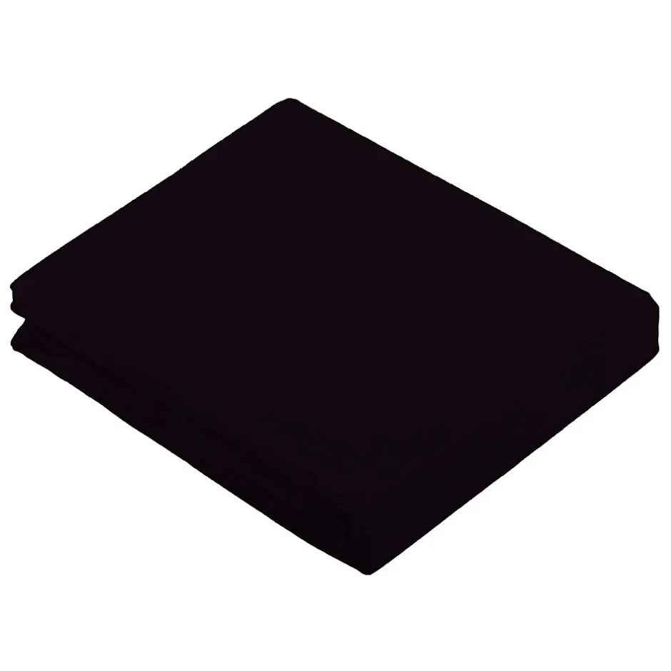 Tradilinge Drap Plat Uni en 100 % Coton (240x310 cm - Noir) Online