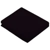 Tradilinge Drap Plat Uni en 100 % Coton (180x290 cm - Noir)