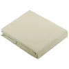 Tradilinge Drap Plat Uni en 100 % Coton (180x290 cm - Ecru)
