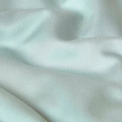 Homescapes Drap plat uni en coton égyptien bio 400 fils bleu givré, 180x290 cm -