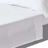 Homescapes Drap plat uni en coton égyptien bio 400 fils blanc, 240x300 cm -