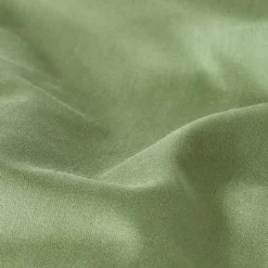 Homescapes Drap plat uni en coton égyptien bio 400 fils vert mousse, 275x275 cm -