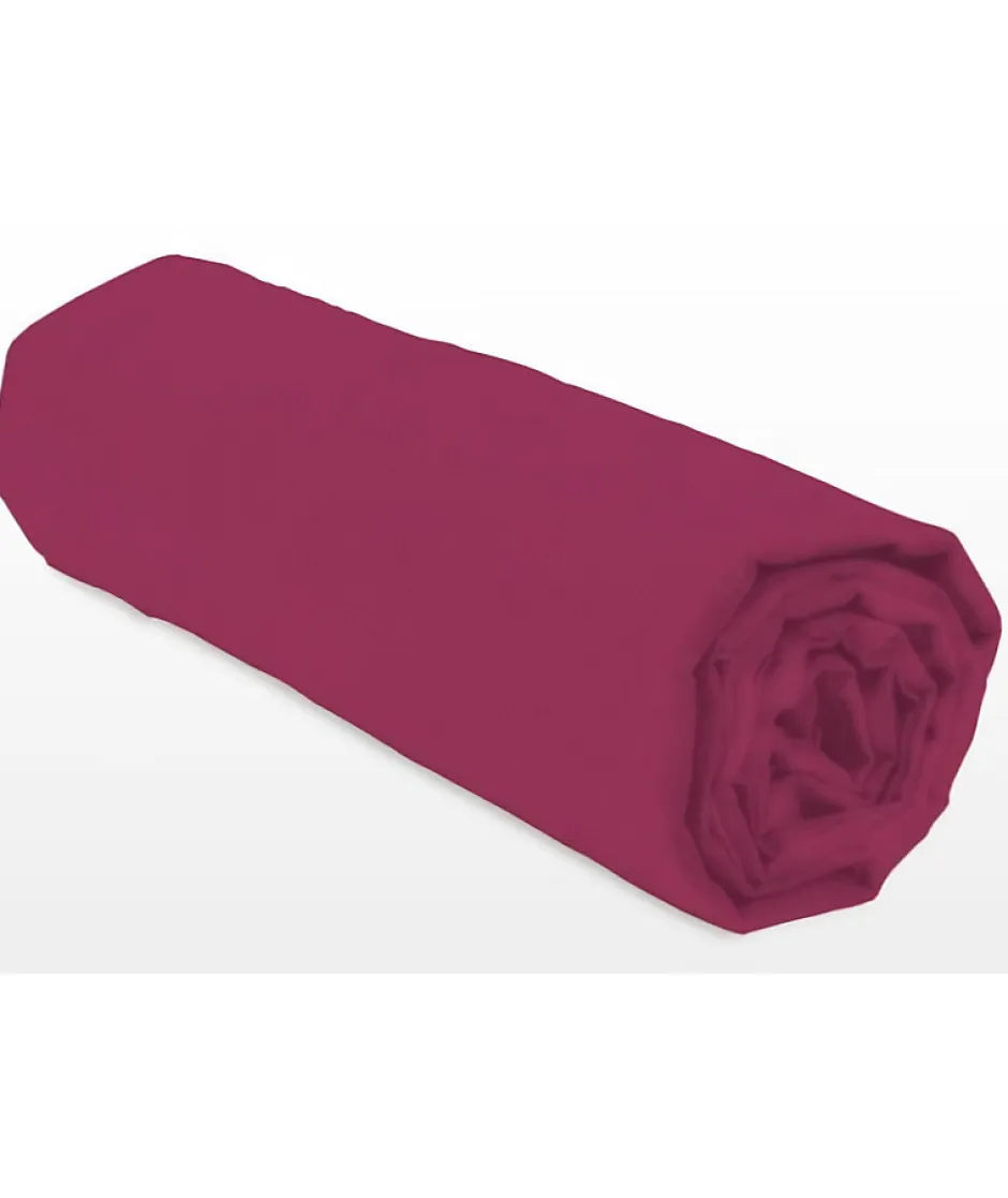 Lovely Home Drap-housse - - LH71616 - 140x190+25 cm - Fuchsia